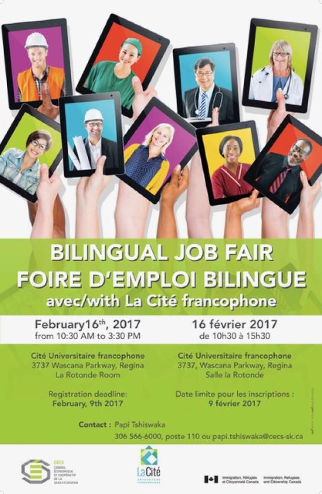 Affiche - - Foire d'emploi bilingue