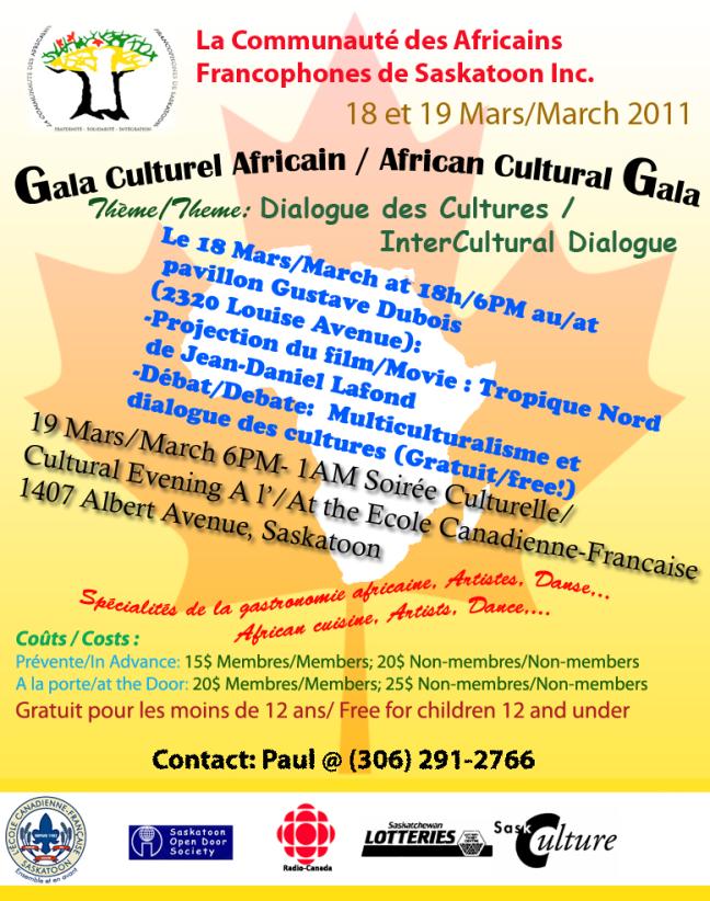 Affiche - Gala culturel Africain 2011