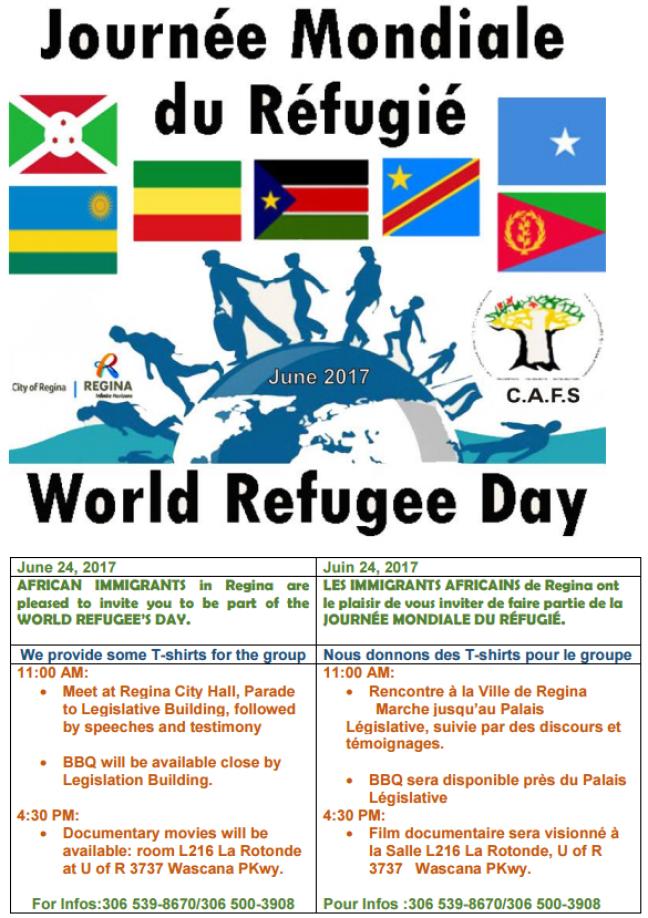 Affiche - Journée mondiale du réfugié