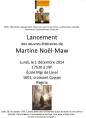 Affiche - Lancement des œuvres littéraires de Martine Noël-Maw