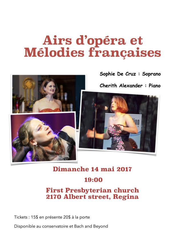 Affiche - Opéra et mélodies françaises 