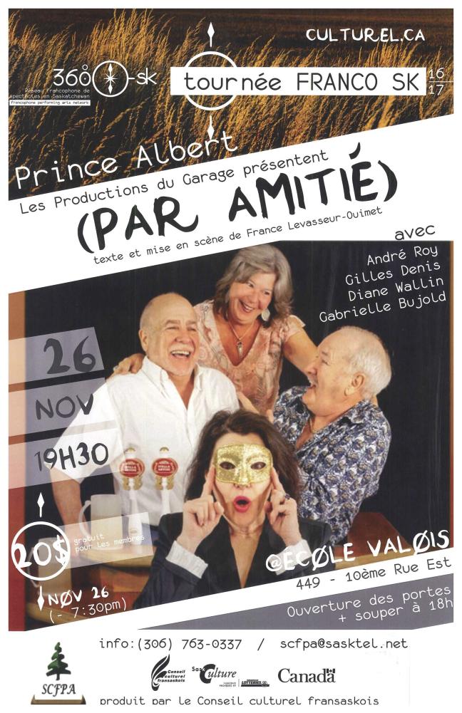 Affiche - Pièce de Théâtre 'par Amitié' de la SCFPA 