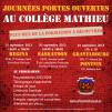 Affiche - Portes ouvertes au Collège Mathieu