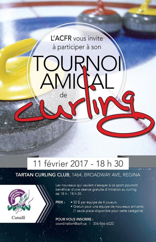 Affiche - Tournoi de curling à Regina