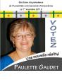 Affiche - Votez Paulette Gaudet