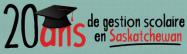 Logo - 20 ans de gestion scolaire fransaskoise