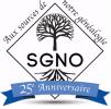 Logo - 25e anniversaire de la Société généalogique du Nord-Ouest
