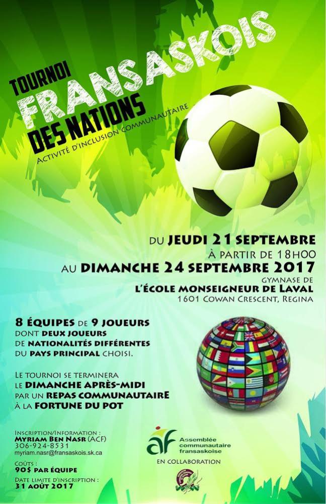 Affiche - Tournois fransaskois de soccer des nations