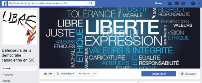 Affiche - Défenseurs de la démocratie canadienne en SK