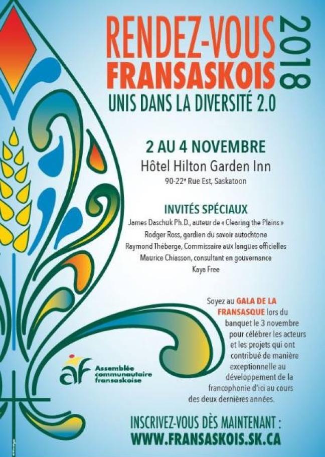 Affiche - Rendez-vous fransaskois 2018