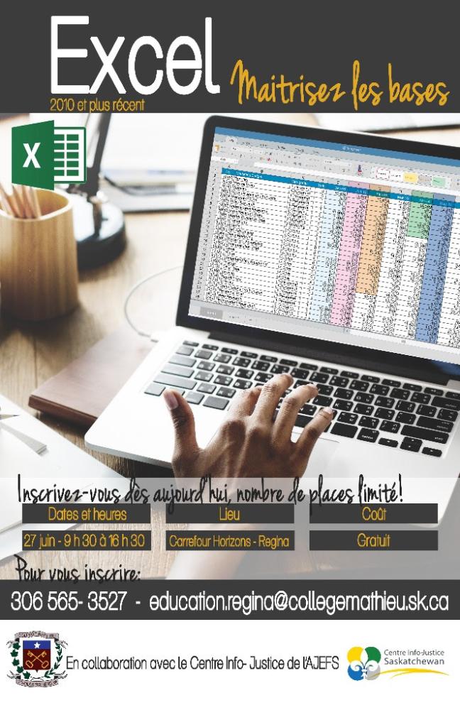 Affiche - Formaton Logiciel Excel 2010 et plus récent 