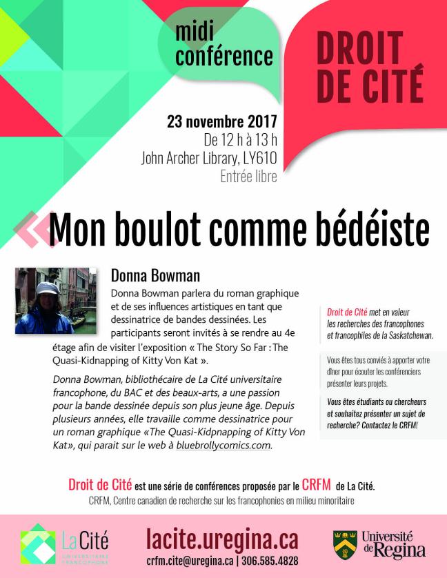 Affiche - 'Mon boulot de bédéiste'